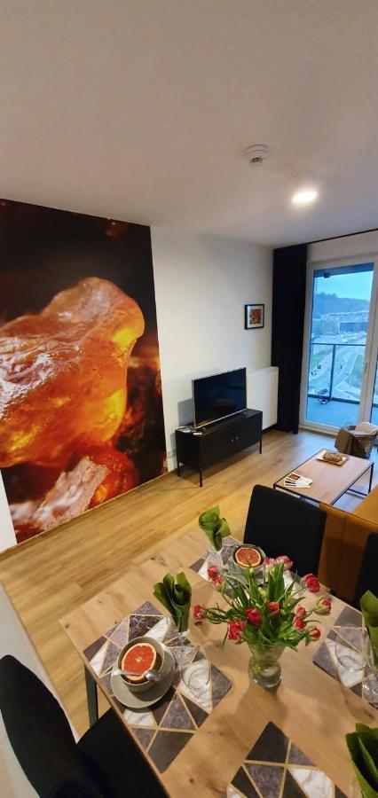 Apartament Bursztynowy Modern Tower Gdynia Zewnętrze zdjęcie